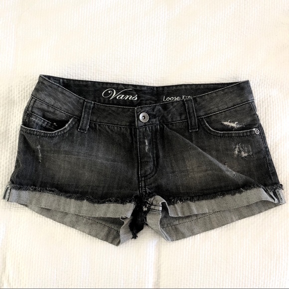 vans denim shorts
